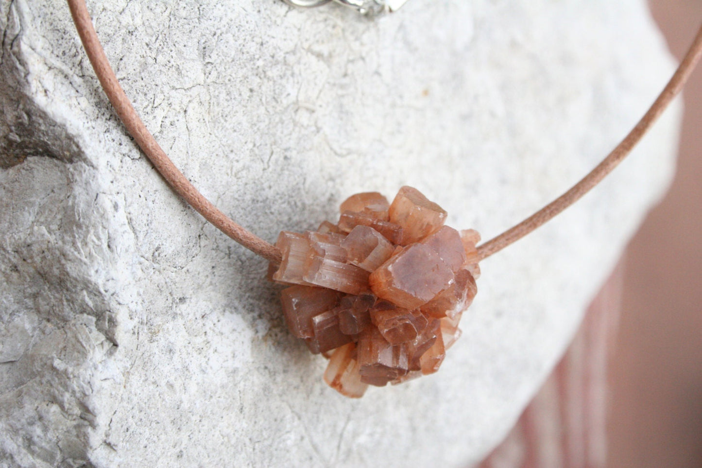 Aragonite star cluster Necklace