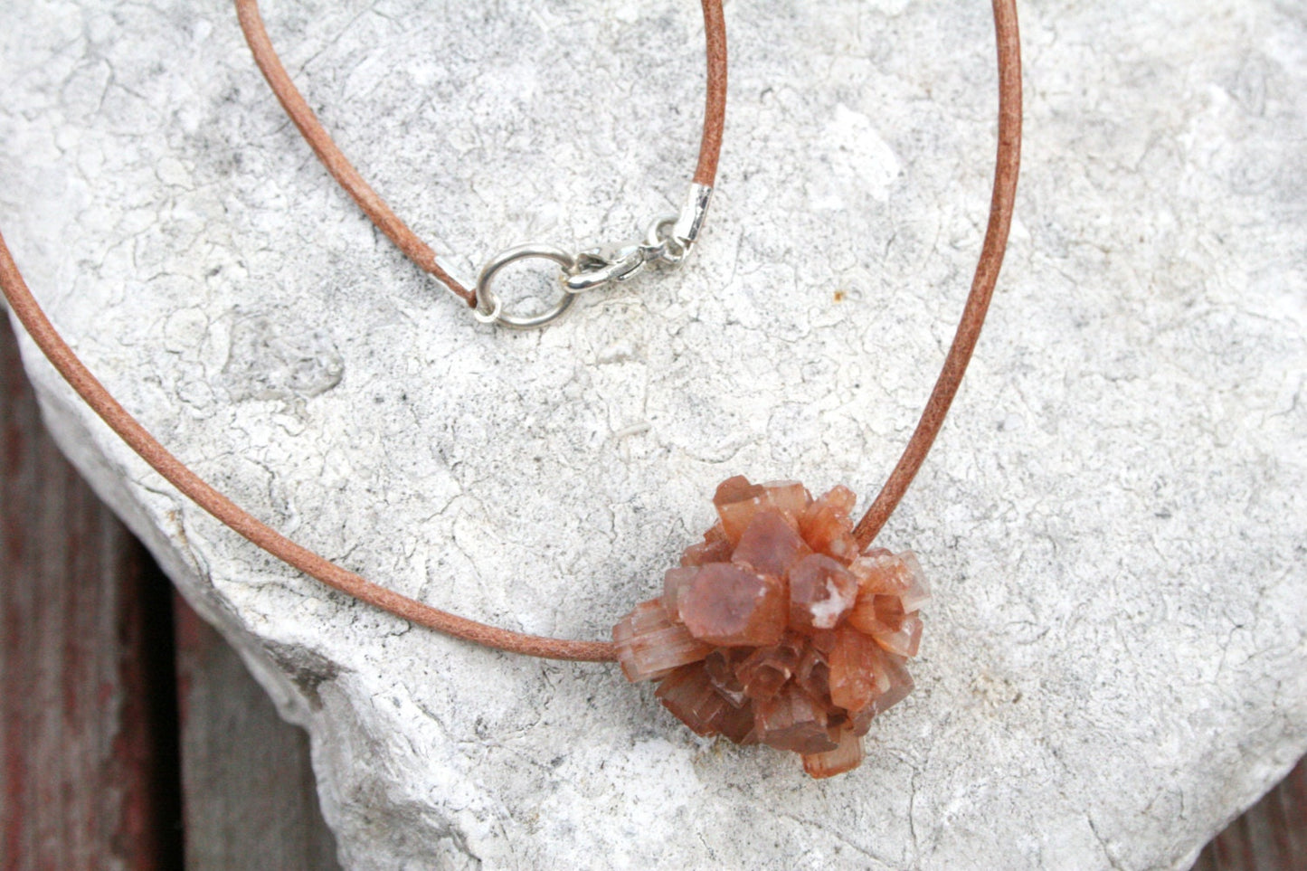 Aragonite star cluster Necklace