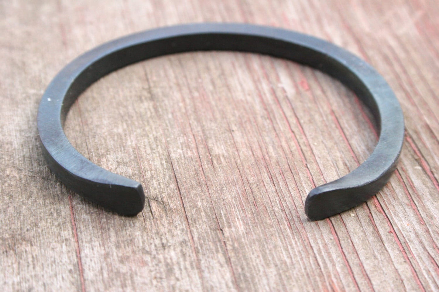 6 Tally Mark Stamped Iron Bracelet