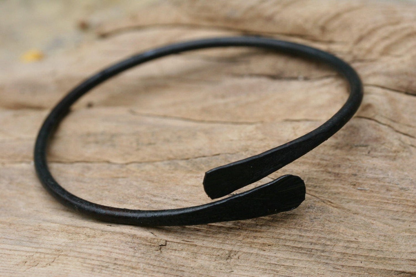 Forged Iron Bangle Bracelets