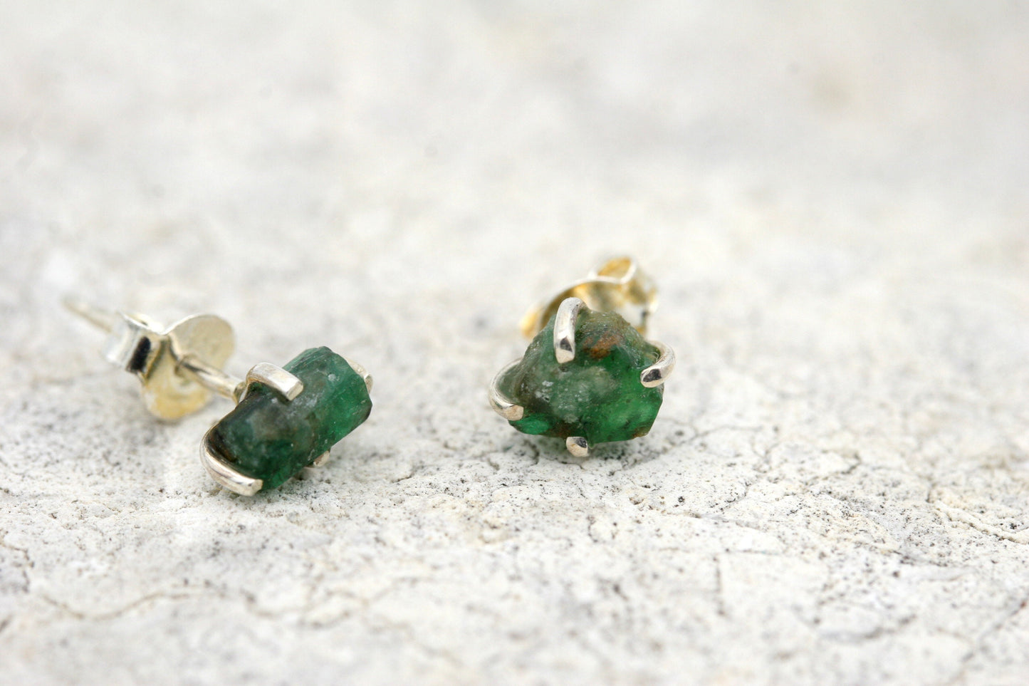 Emerald Stud Earrings