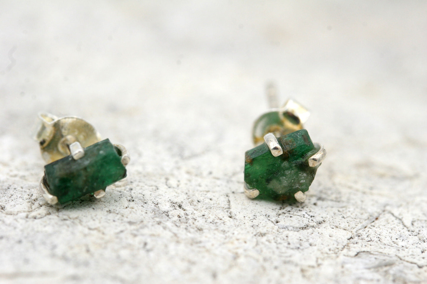 Emerald Stud Earrings
