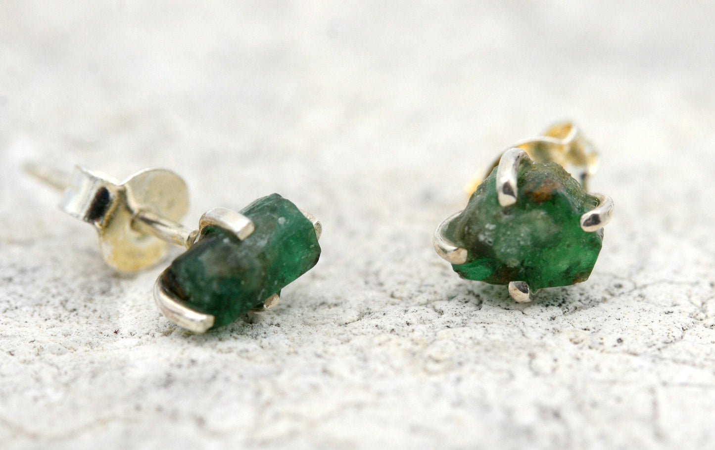 Emerald Stud Earrings