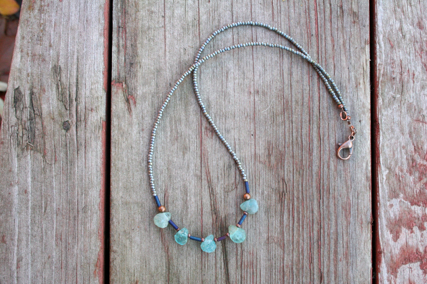 Aquamarine Drop Necklace
