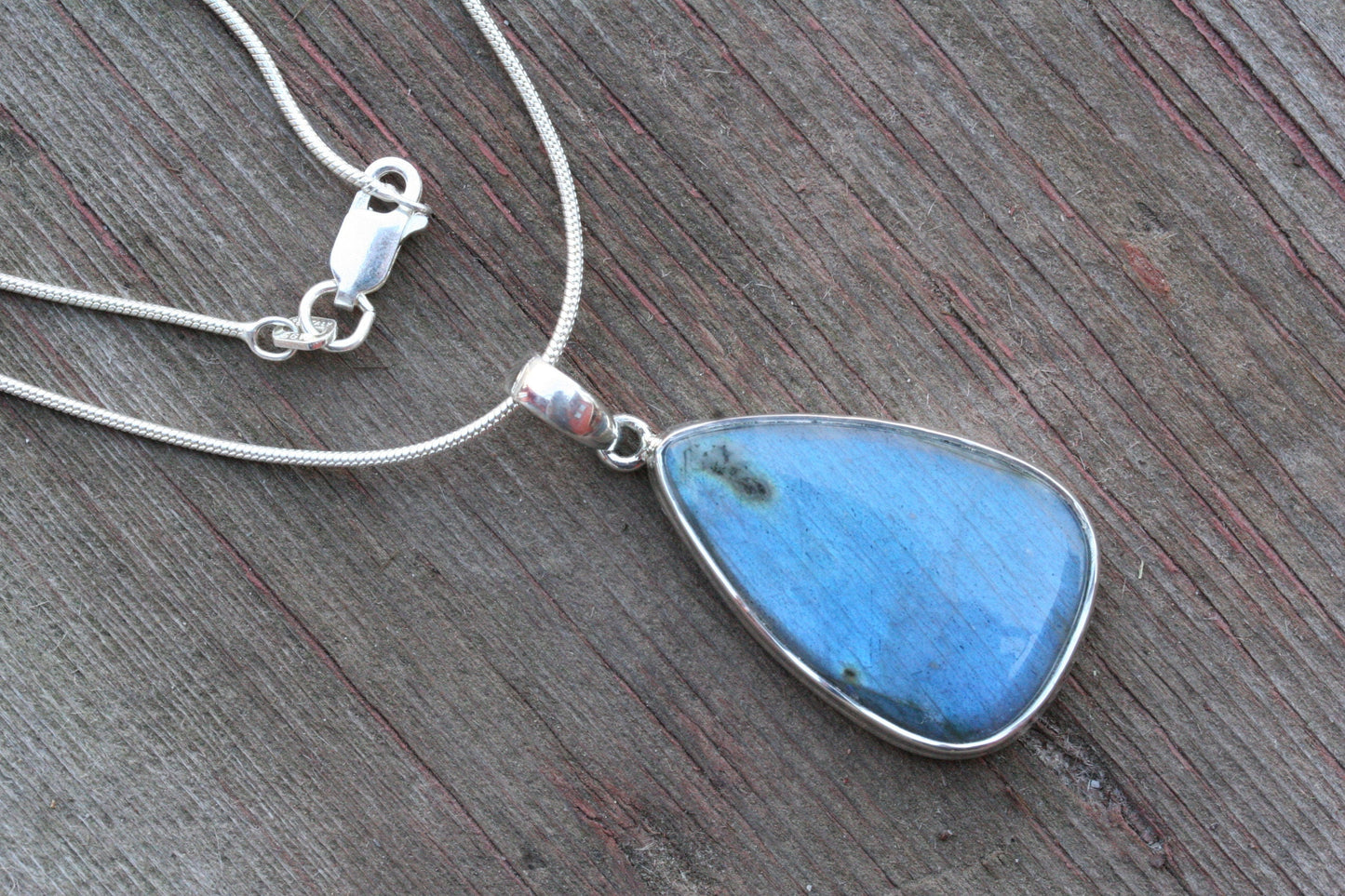 Labradorite Teardrop Necklace
