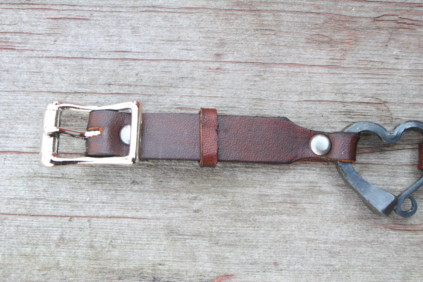 Horse Shoe Nail Bracelet with Buckle Band
