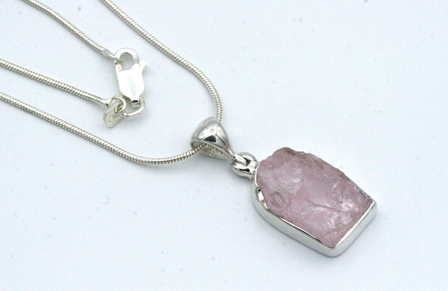 Raw Morganite Necklace