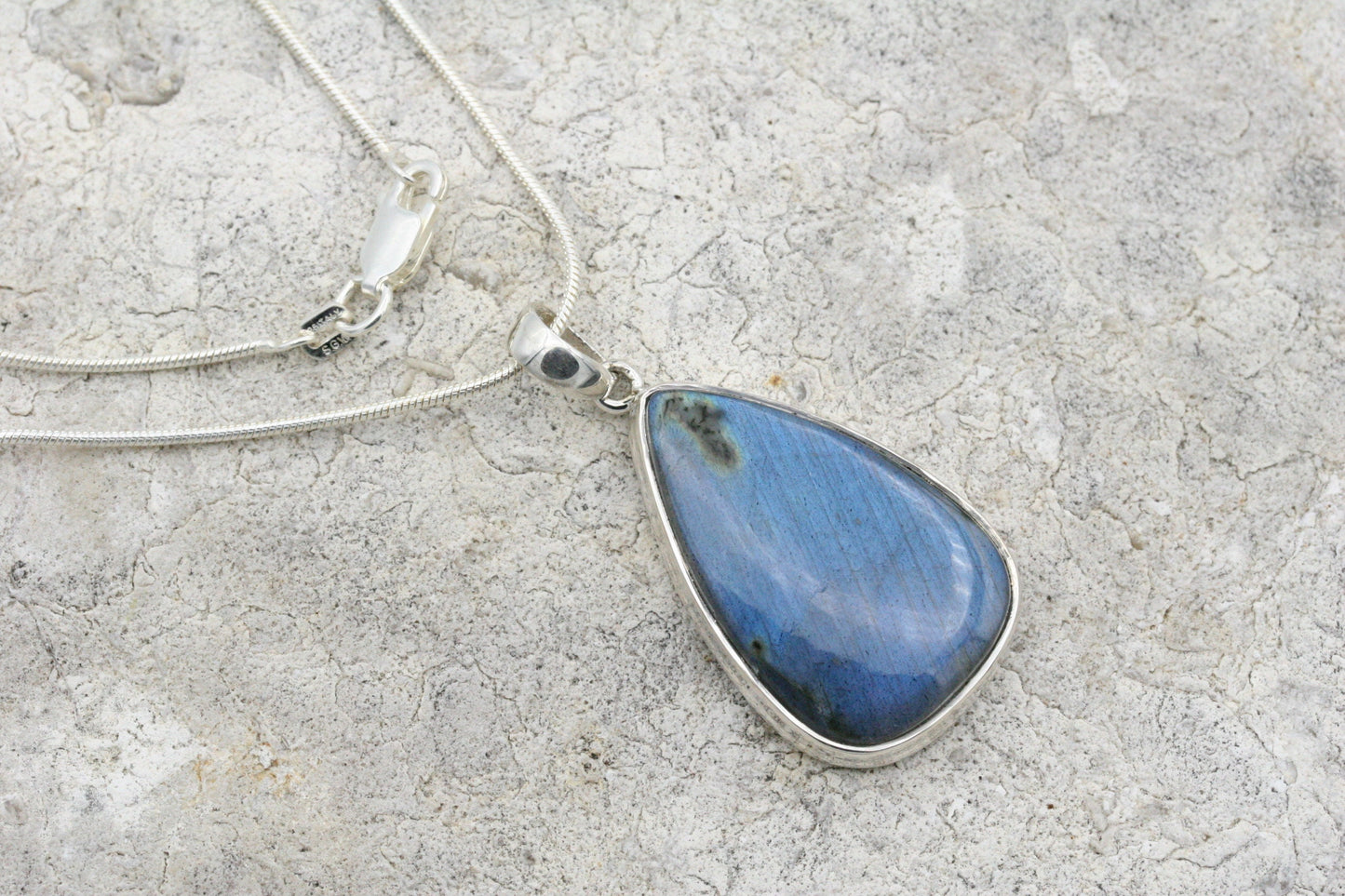Labradorite Teardrop Necklace