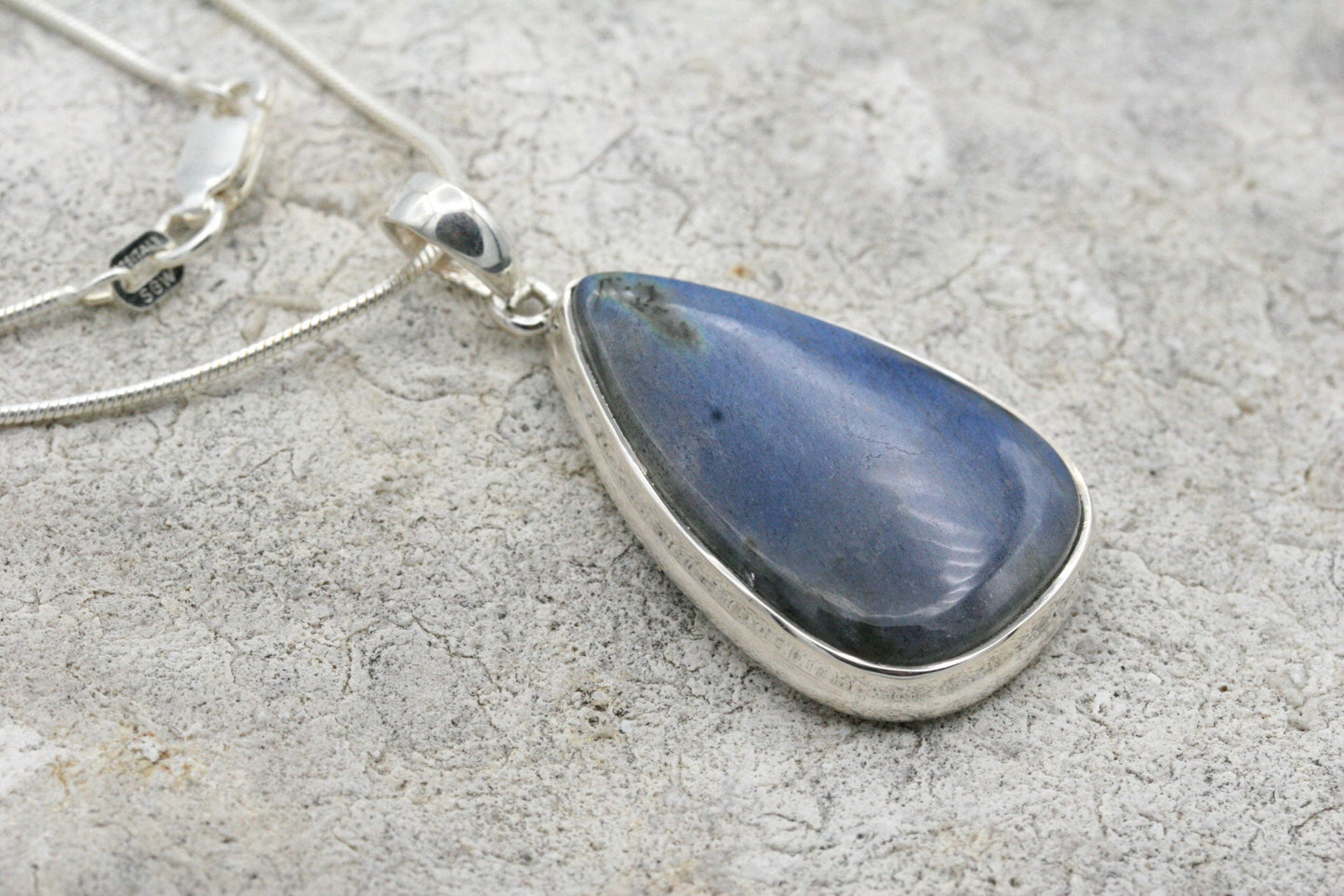 Labradorite Teardrop Necklace