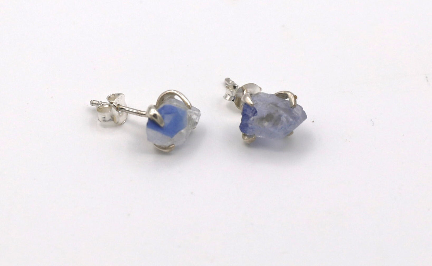 Blue Dumortierite Stud Earrings