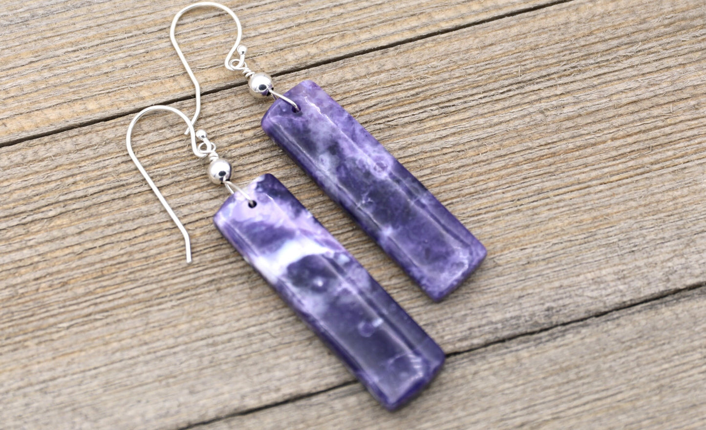 Purple Opal Earrings