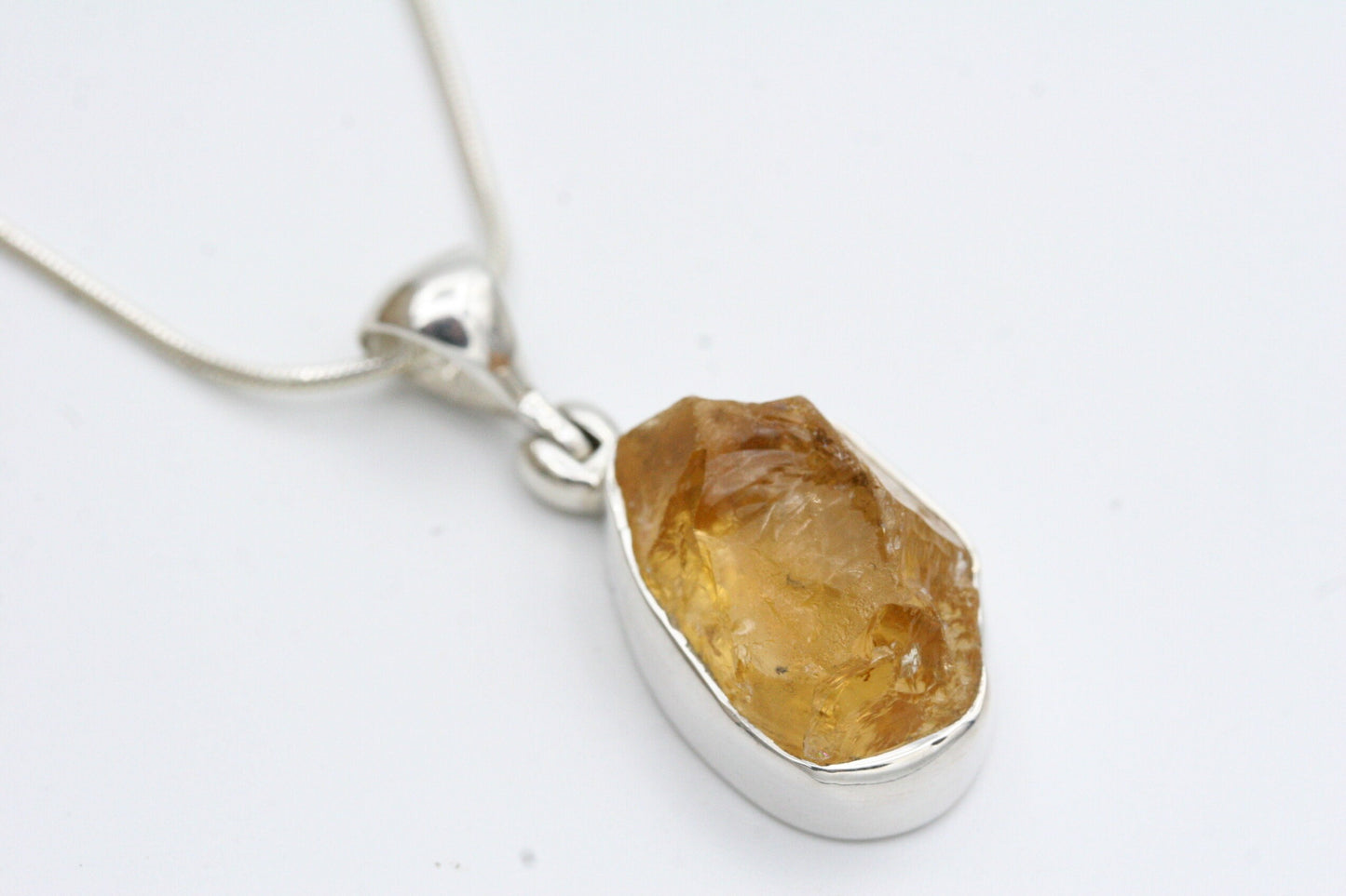 Raw Citrine Necklace
