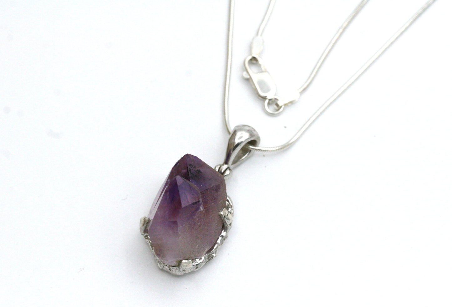 Amethyst Crystal Point Pendant