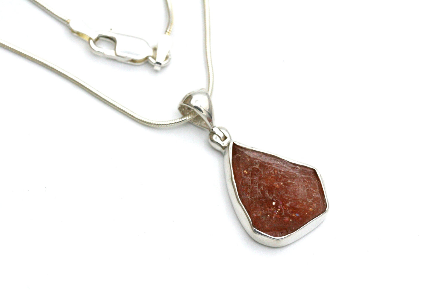Raw Sunstone Necklace
