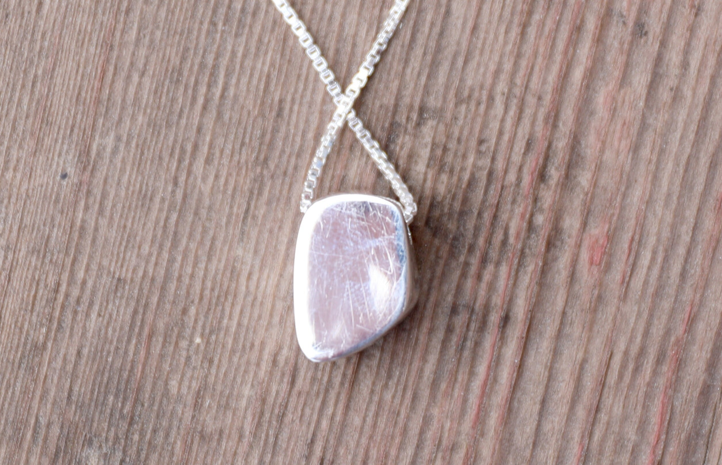 Raw Labradorite Slider Necklace