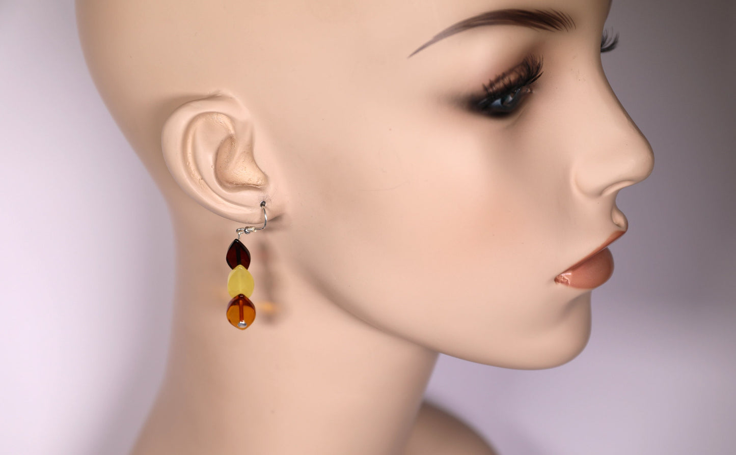 Amber Leaf Earrings