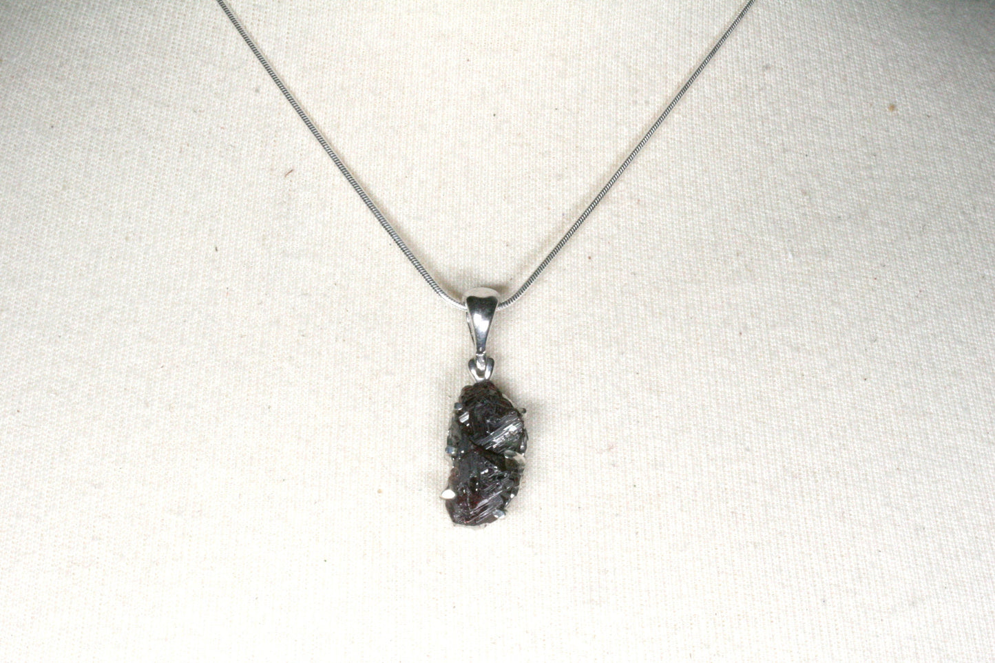 Raw Garnet Necklace