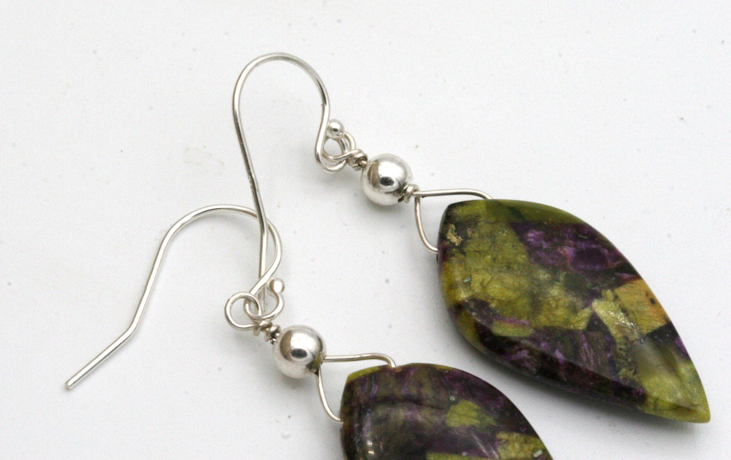 Stichtite Drop EarringsWith Sterling Sister