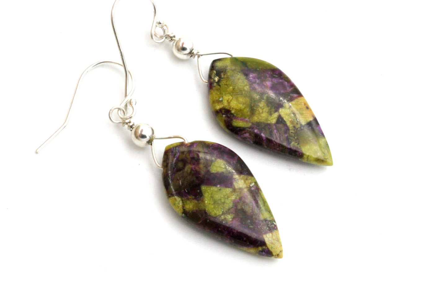 Stichtite Drop EarringsWith Sterling Sister