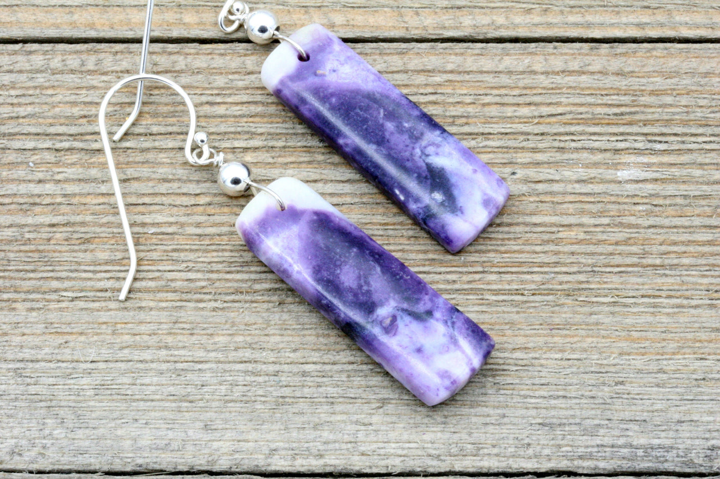 Purple Opal earrings