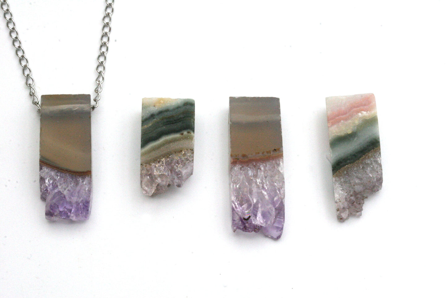 Amethyst Slice necklace