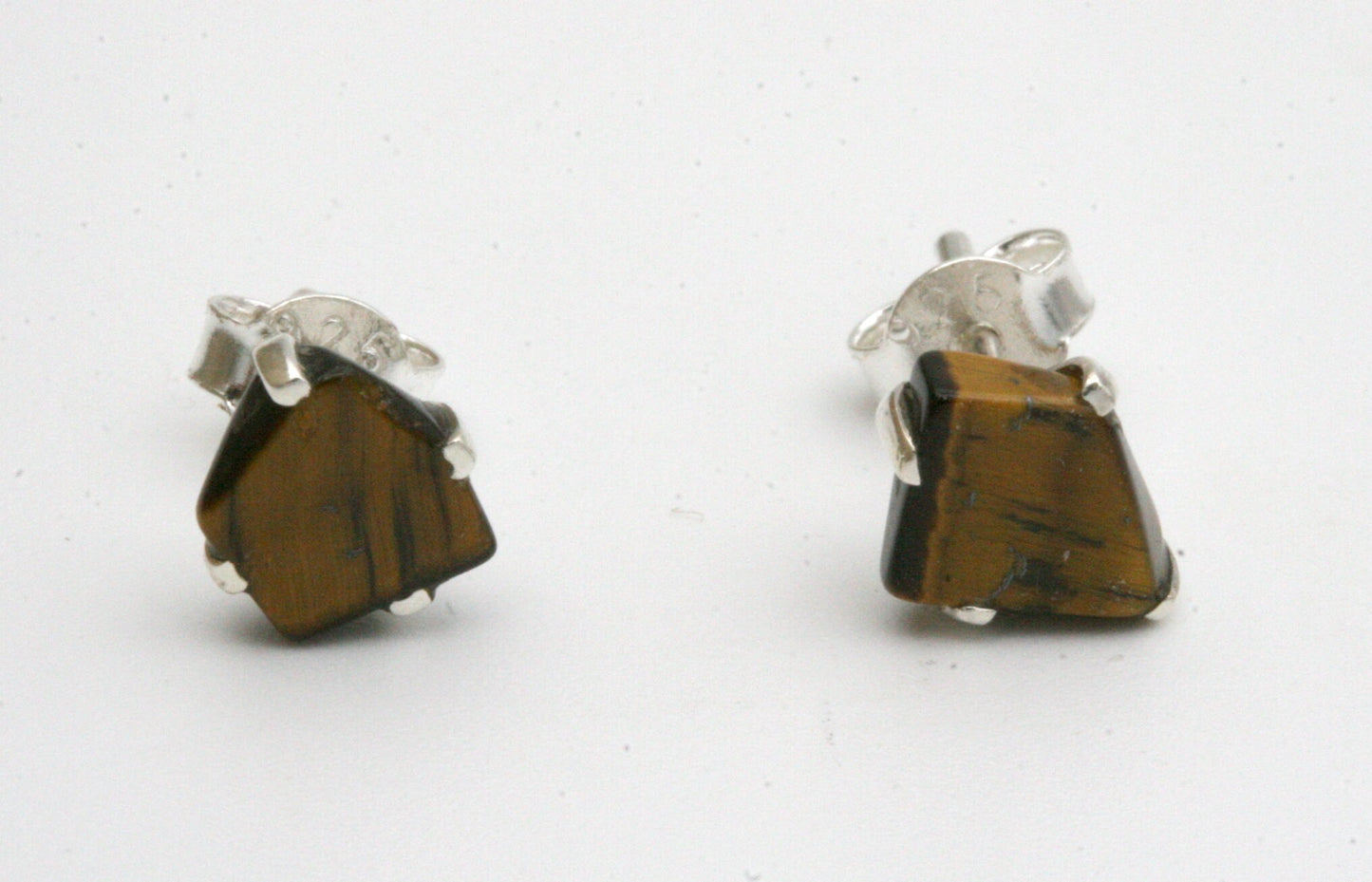 Tiger Eye Stud Earrings