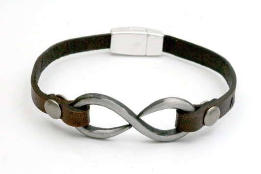 Iron Infinity Bracelet with Magnetic Clasp