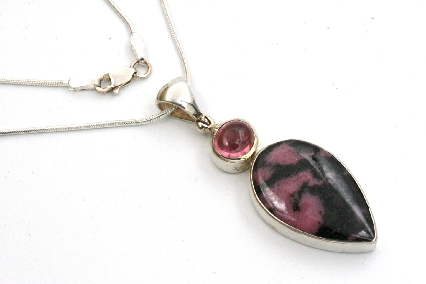 Rhodonite and Tourmaline Necklace