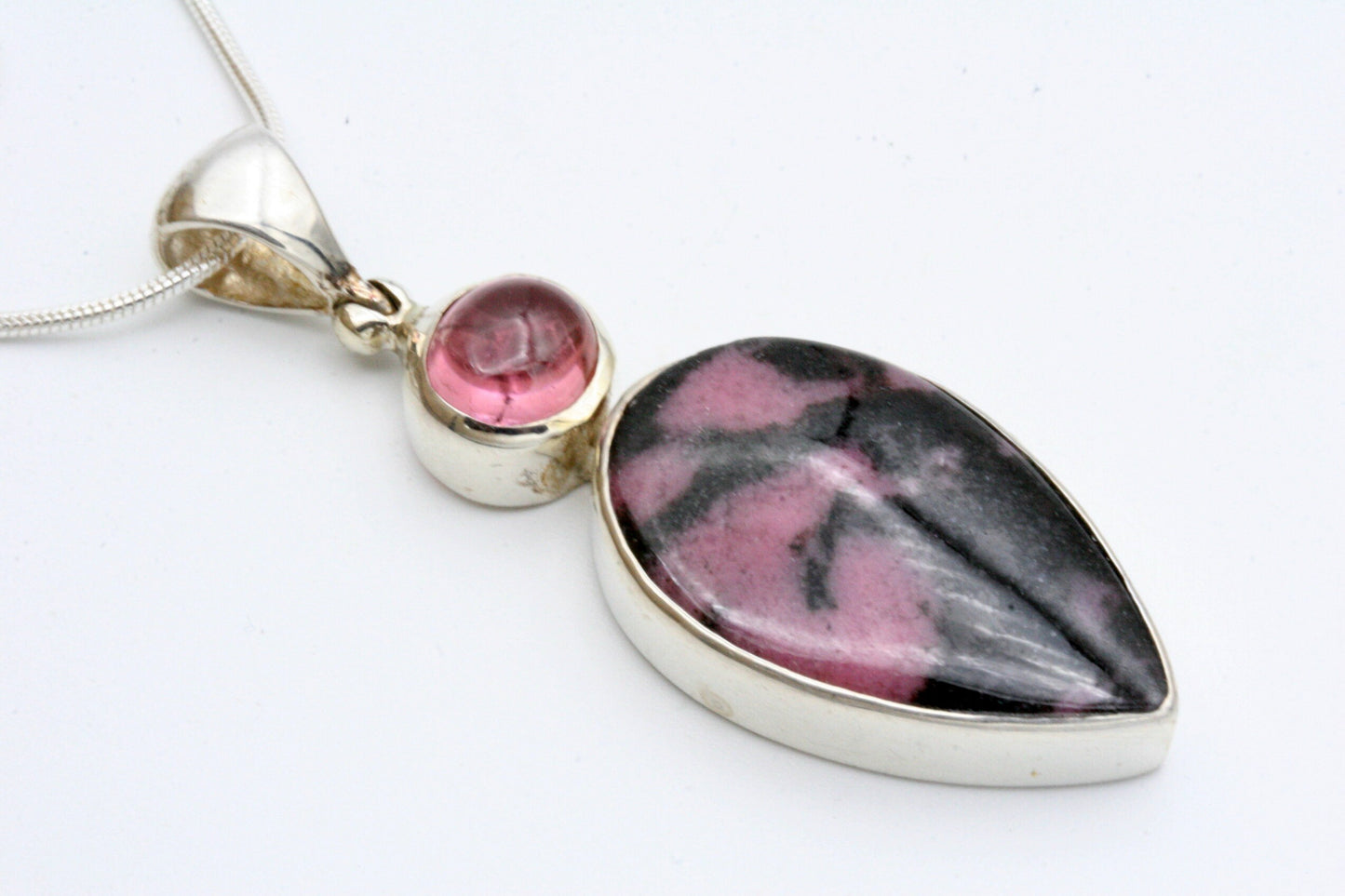 Rhodonite and Tourmaline Necklace