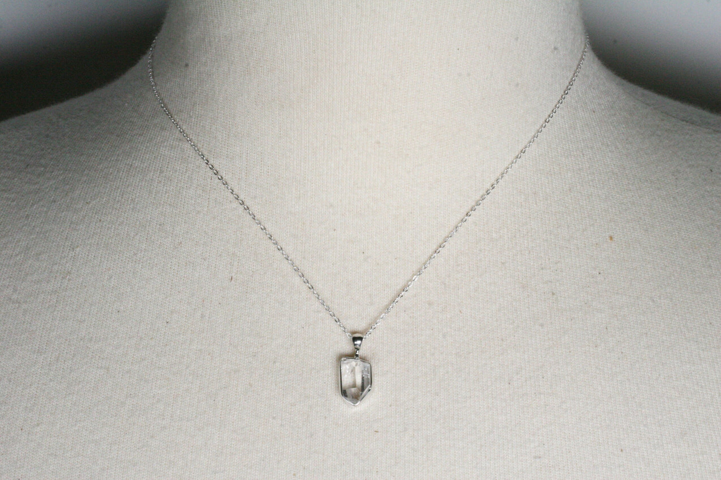 Herkimer Diamond Necklace in Sterling Silver