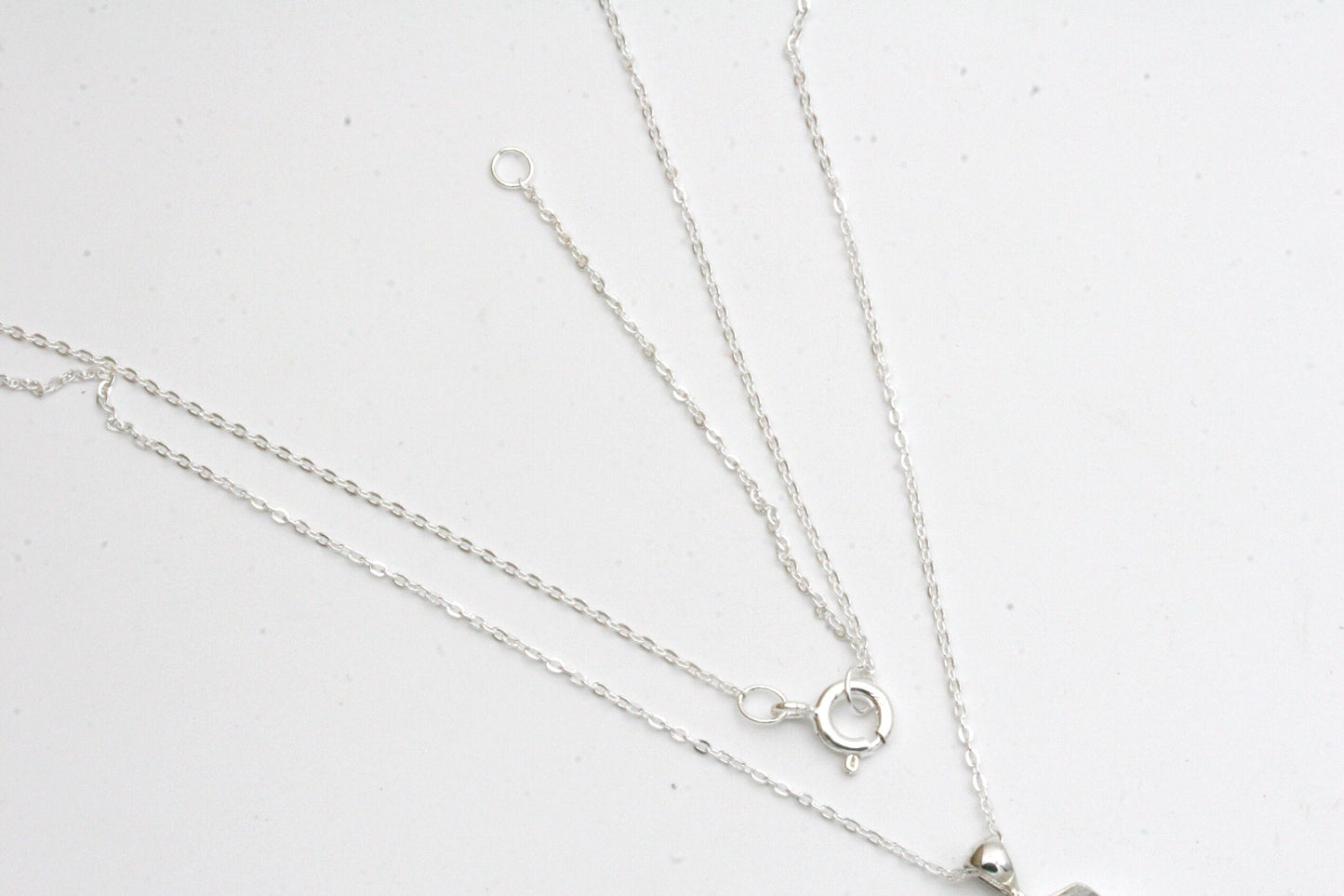 Herkimer Diamond Necklace in Sterling Silver