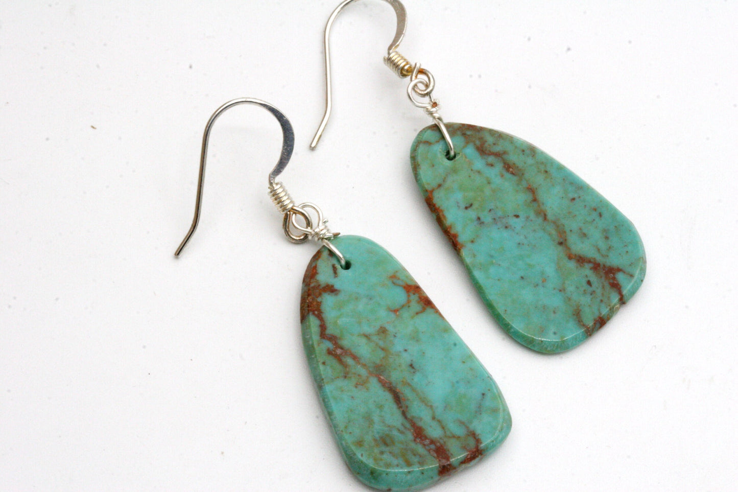 Elisa Turquoise and Sterling Silver Earrings