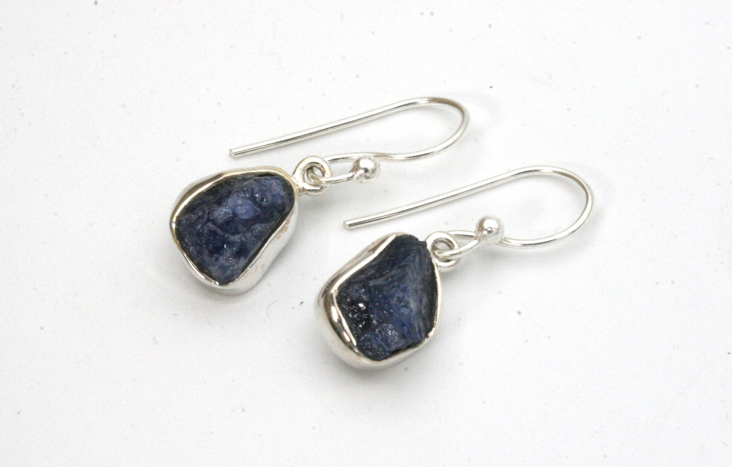 Raw Sapphire Earrings