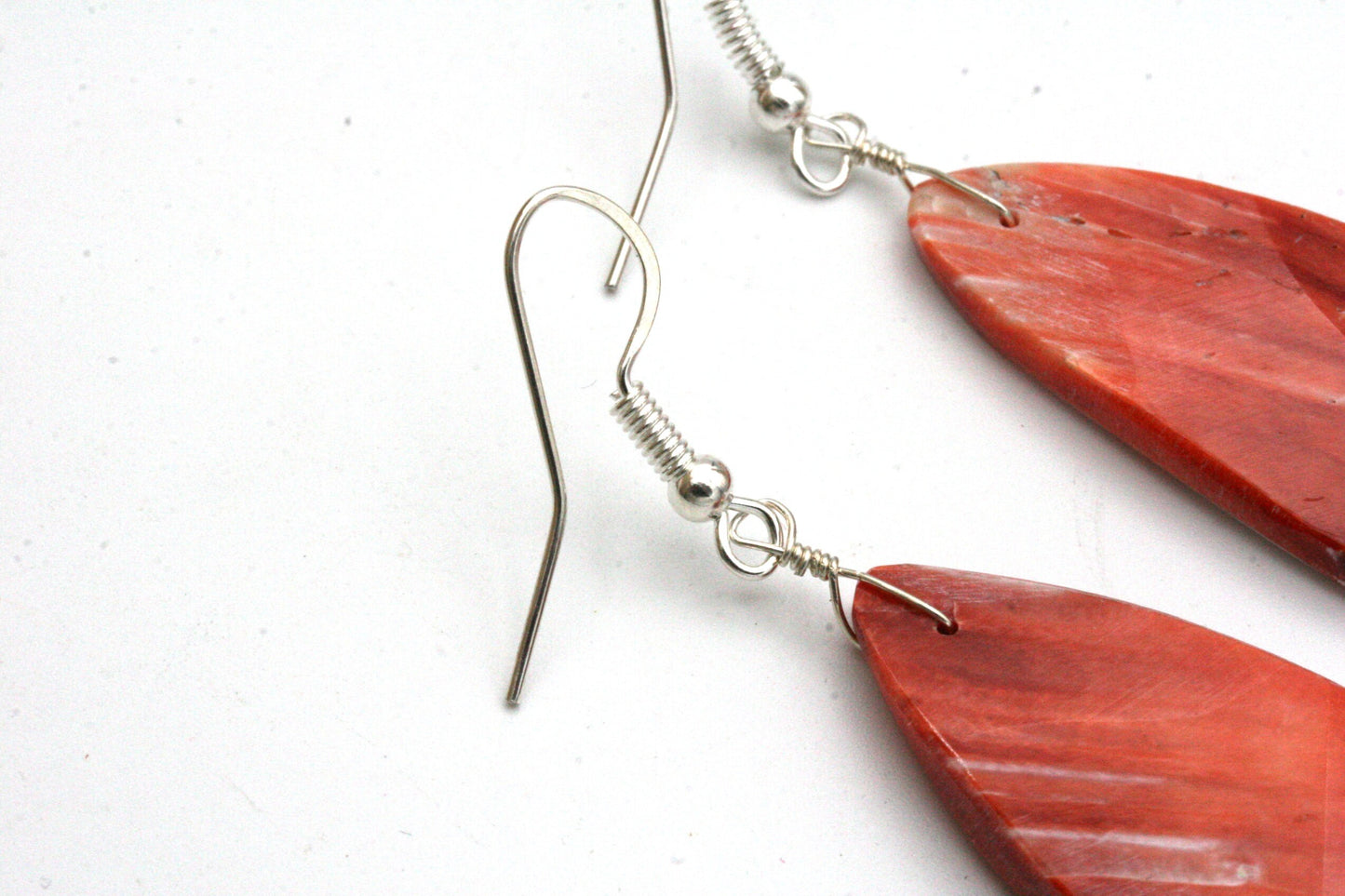 Pink Shell Earrings with Turquoise