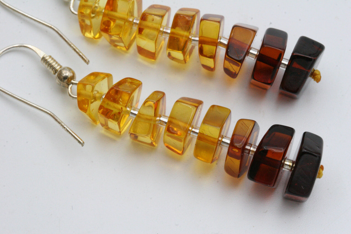 Ombre Stacked Amber Earrings