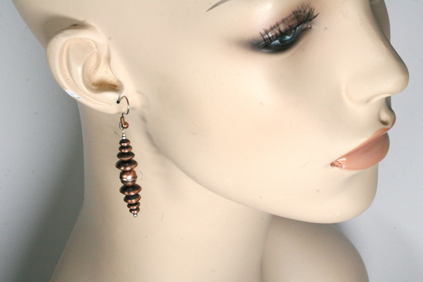 Copper Navajo Pearl Earrings