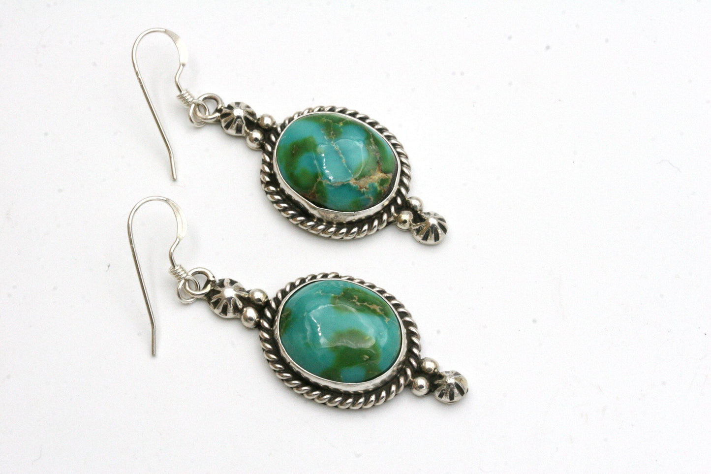 Sonoran Gold Turquoise Earrings with Sterling Silver