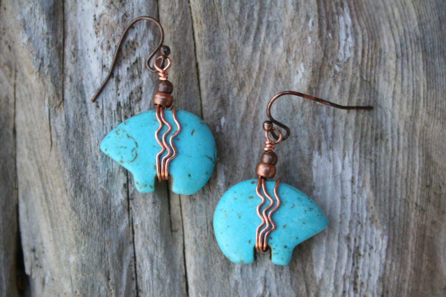 Zuni Bear Earrings