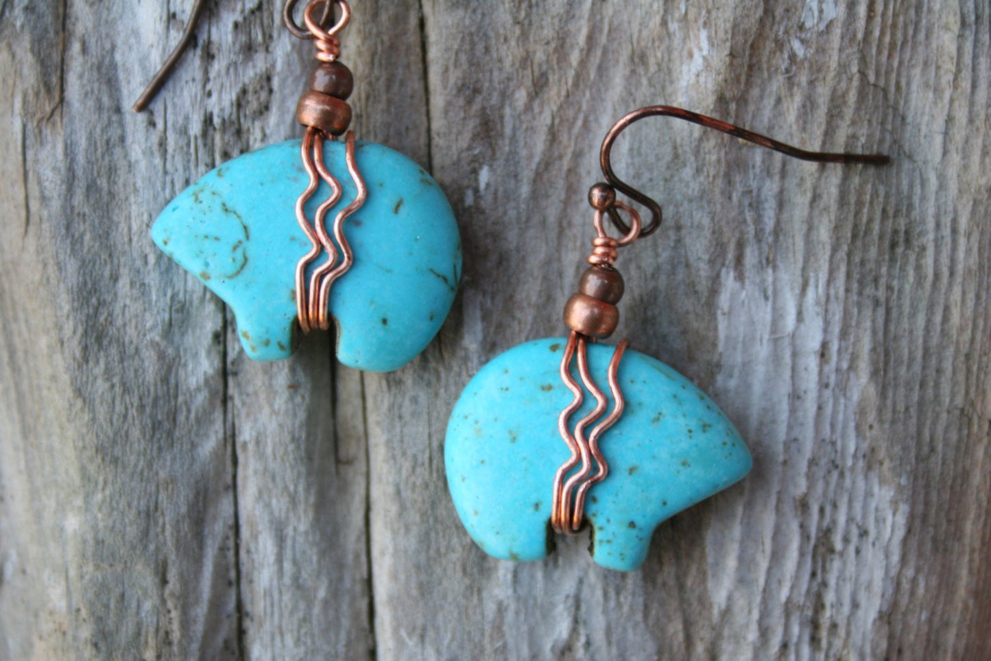 Zuni Bear Earrings