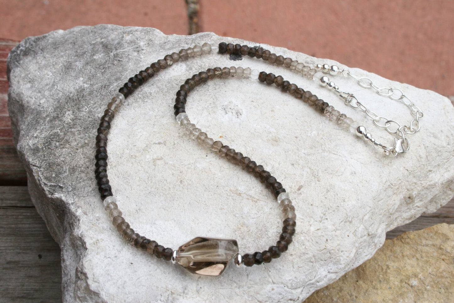 Ombre Smoky Quartz Necklace