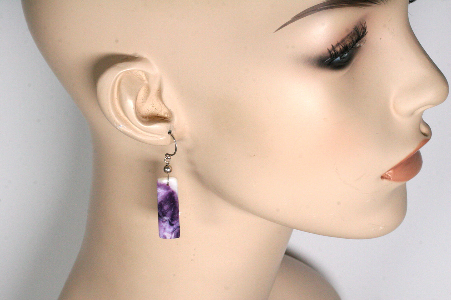 Purple Opal Earrings