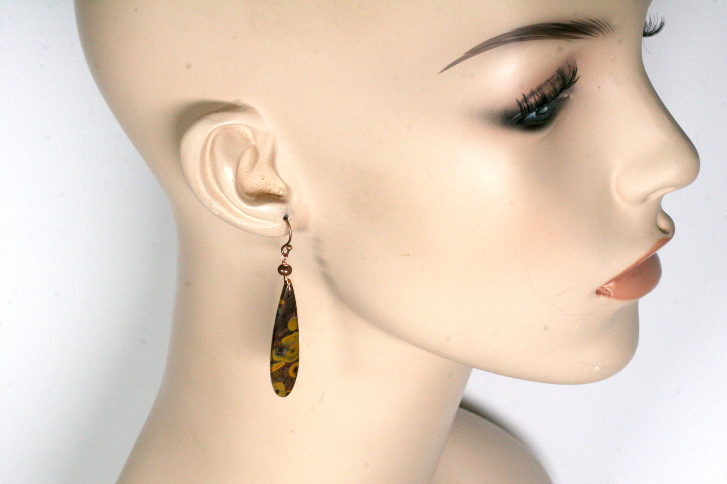 OOAK Red Creek Jasper Earrings – Multicolor Earth Tone Gemstone Jewelry – Artisan Design
