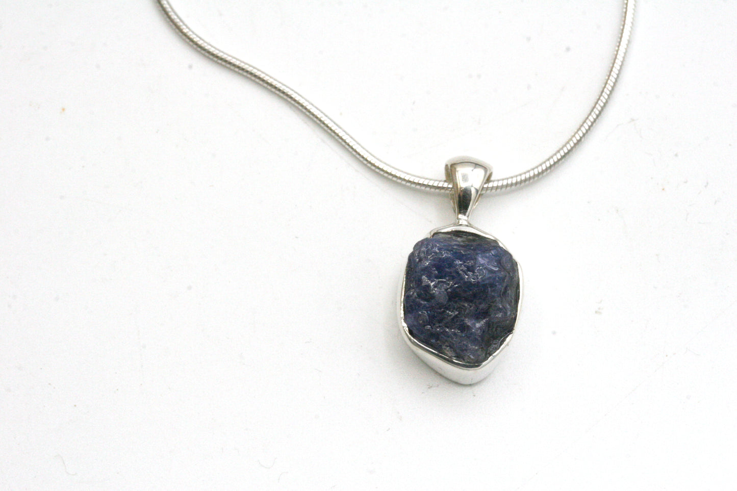 Raw Sapphire Pendant