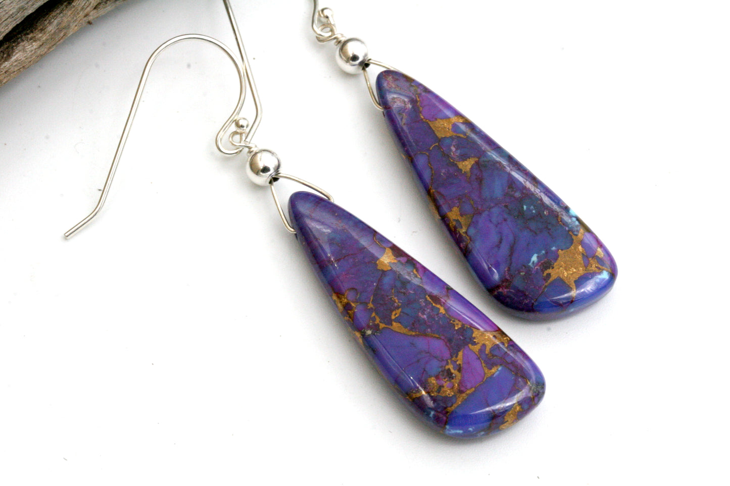 Mohave Purple Turquoise Drop Earrings
