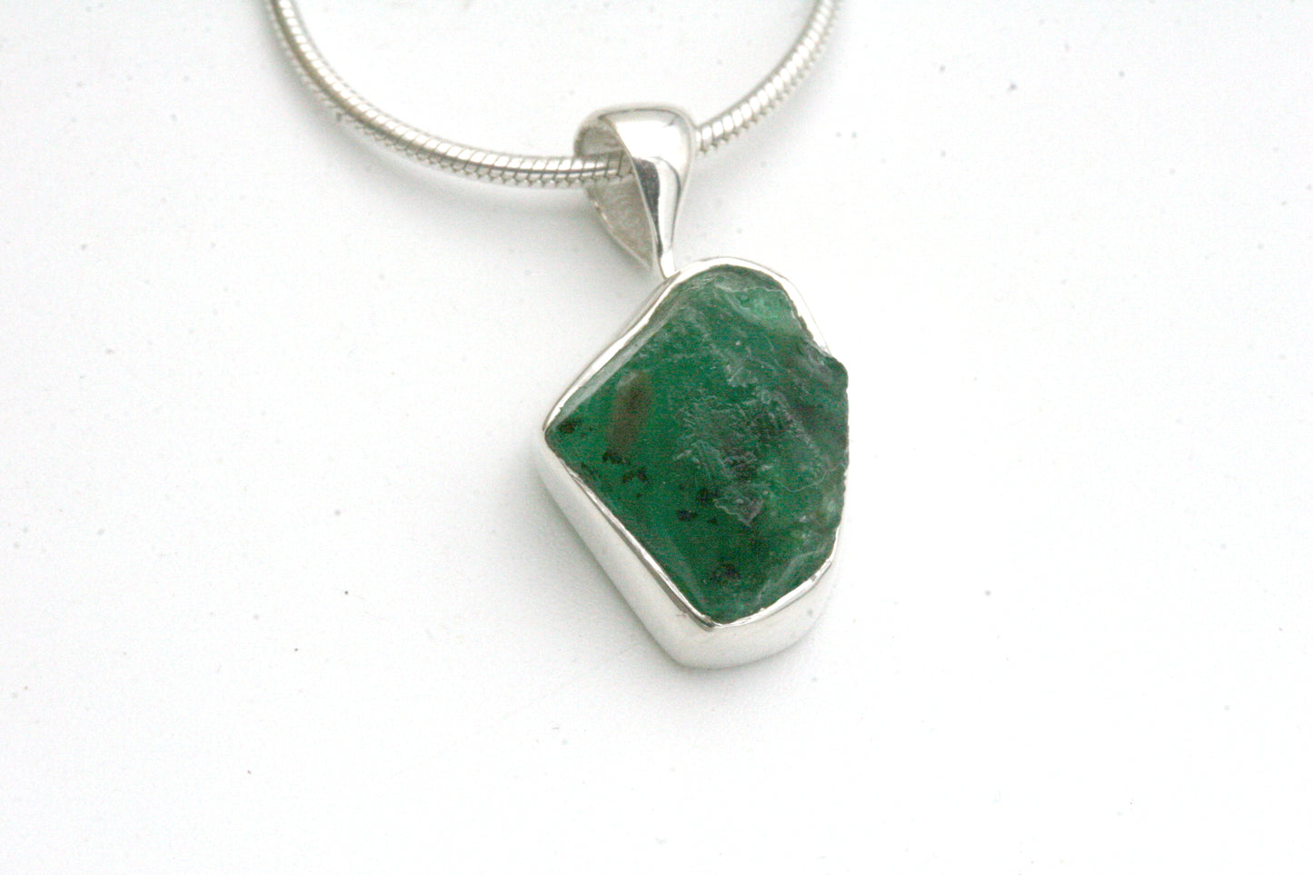 Raw Emerald Necklace