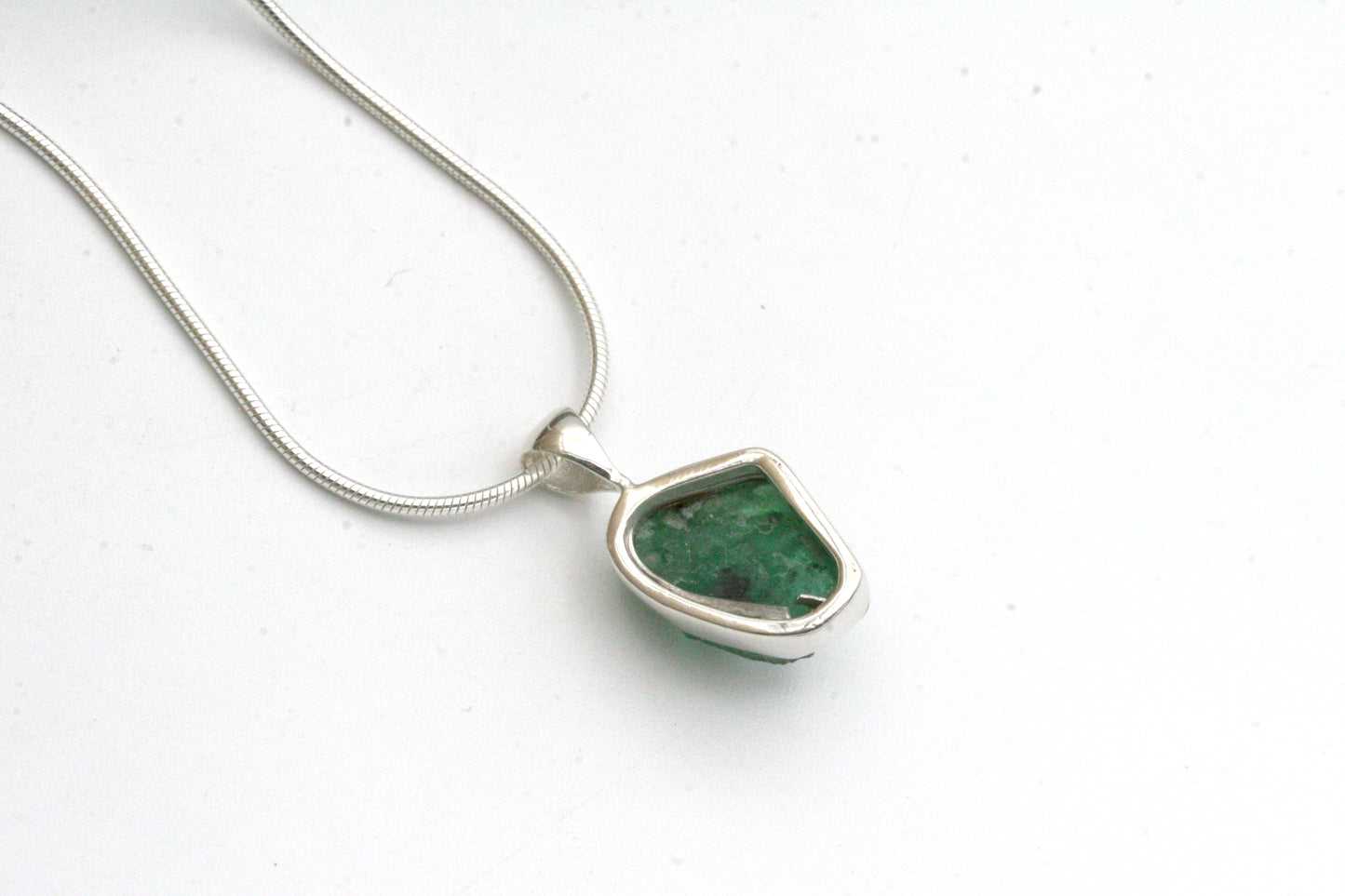 Raw Emerald Necklace