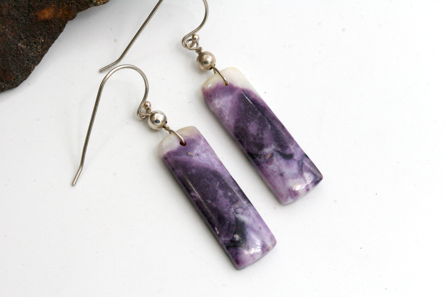 Purple Opal Earrings