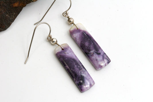 Purple Opal Earrings