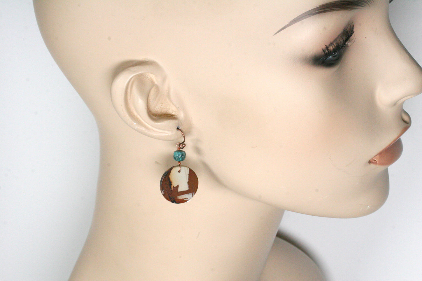 Earth Tone Jasper Earrings – Red Creek Jasper – Handmade Natural Stone Jewelry