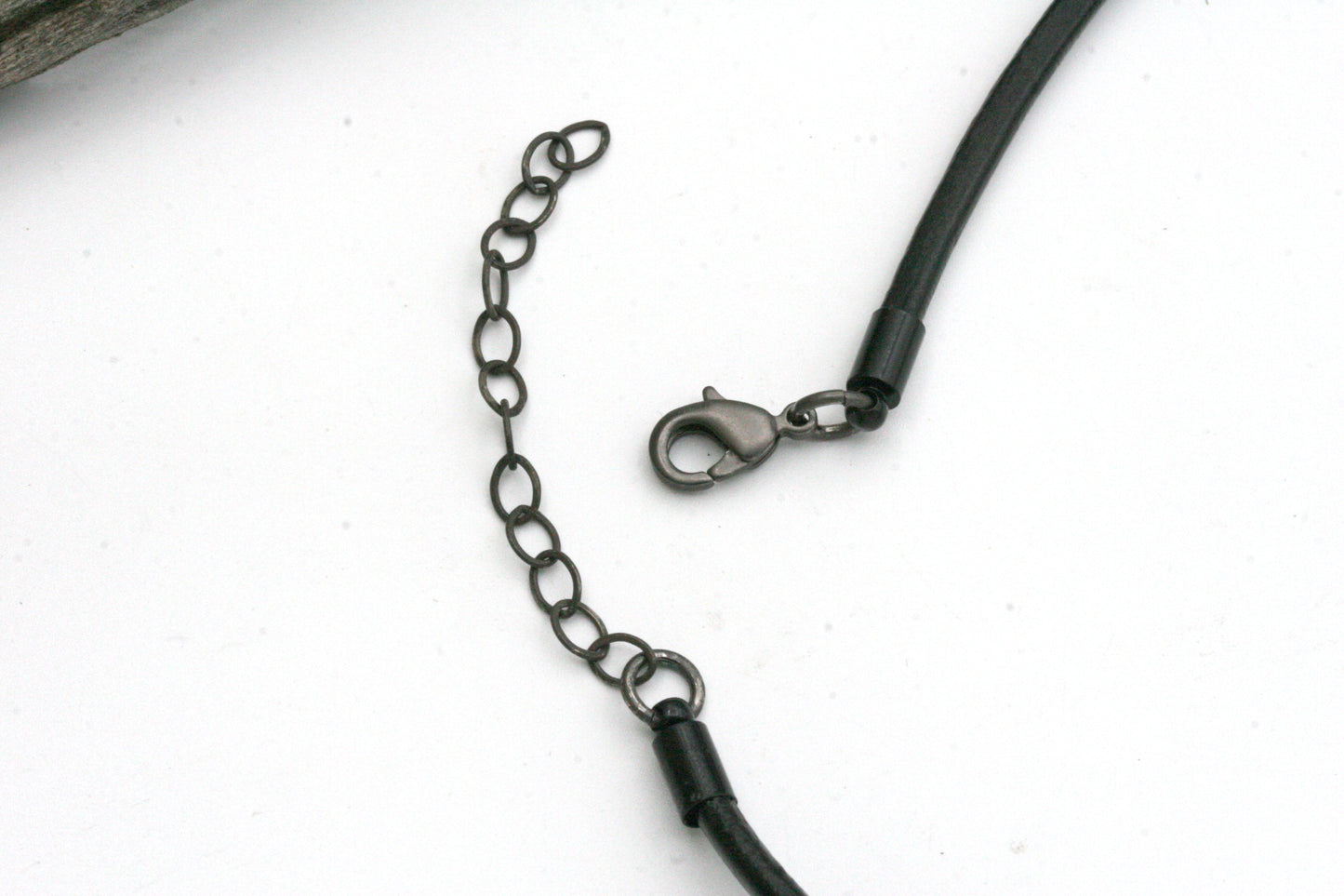 Forged Iron Twist Necklace with Kingman Turquoise